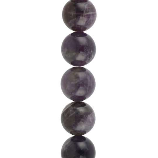 Amethyst Round Beads, 12mm by Bead Landing&#x2122;